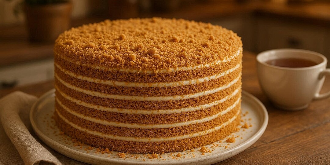 Медовый рулет, который всегда получается: секрет идеального бисквита и воздушного крема