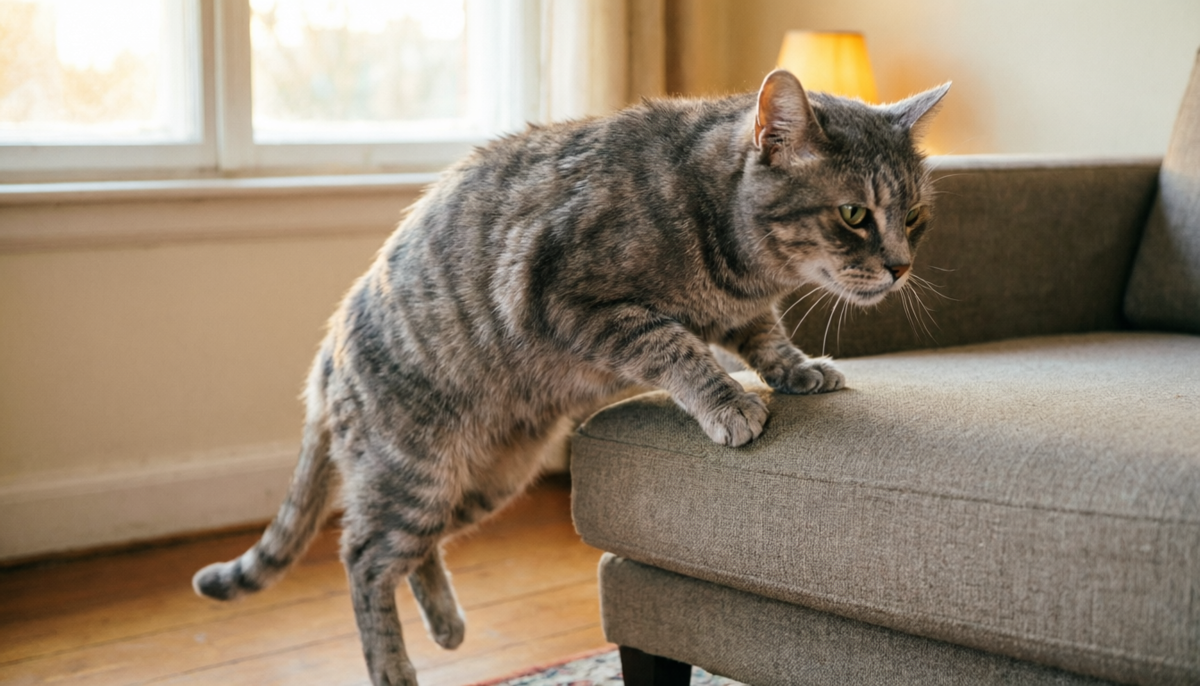 С возрастом изменилось поведение кошки