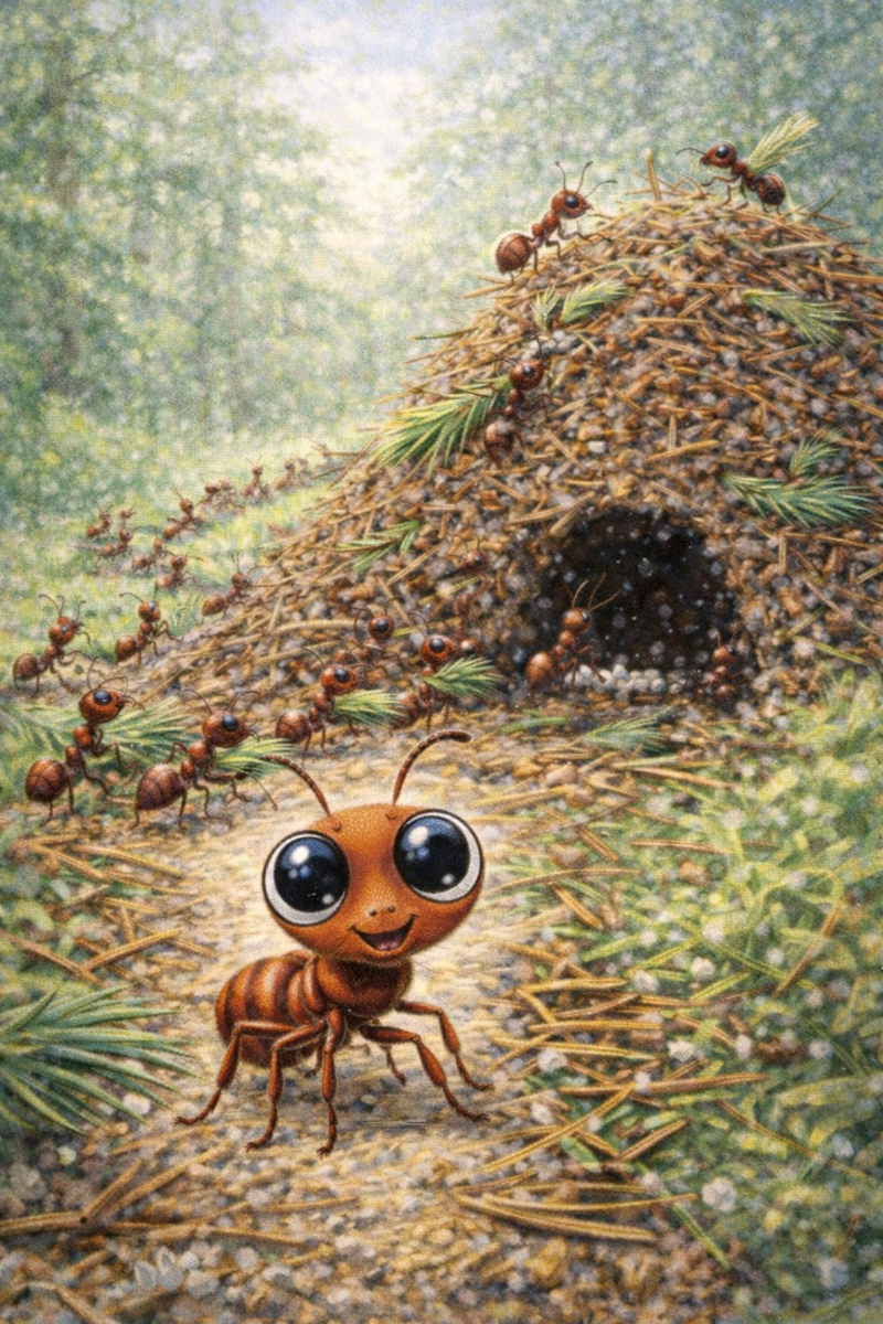Муравьишка Большие глаза и его семья