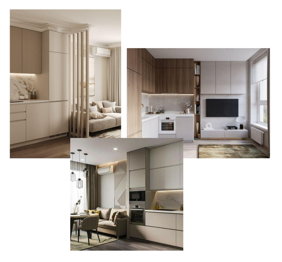 Примеры интерьеров и палитры от заказчиков.