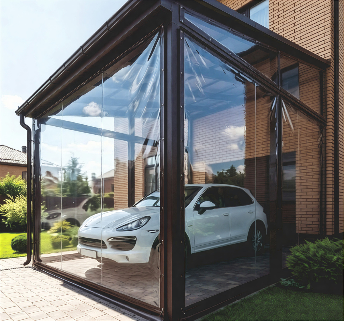 Гараж из мягких окон