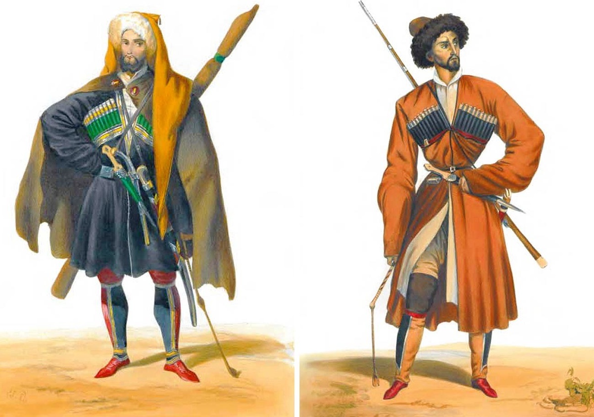 Кавказские мужчины - воины с детских лет. Отныне грузинские джигиты служат и российской короне.