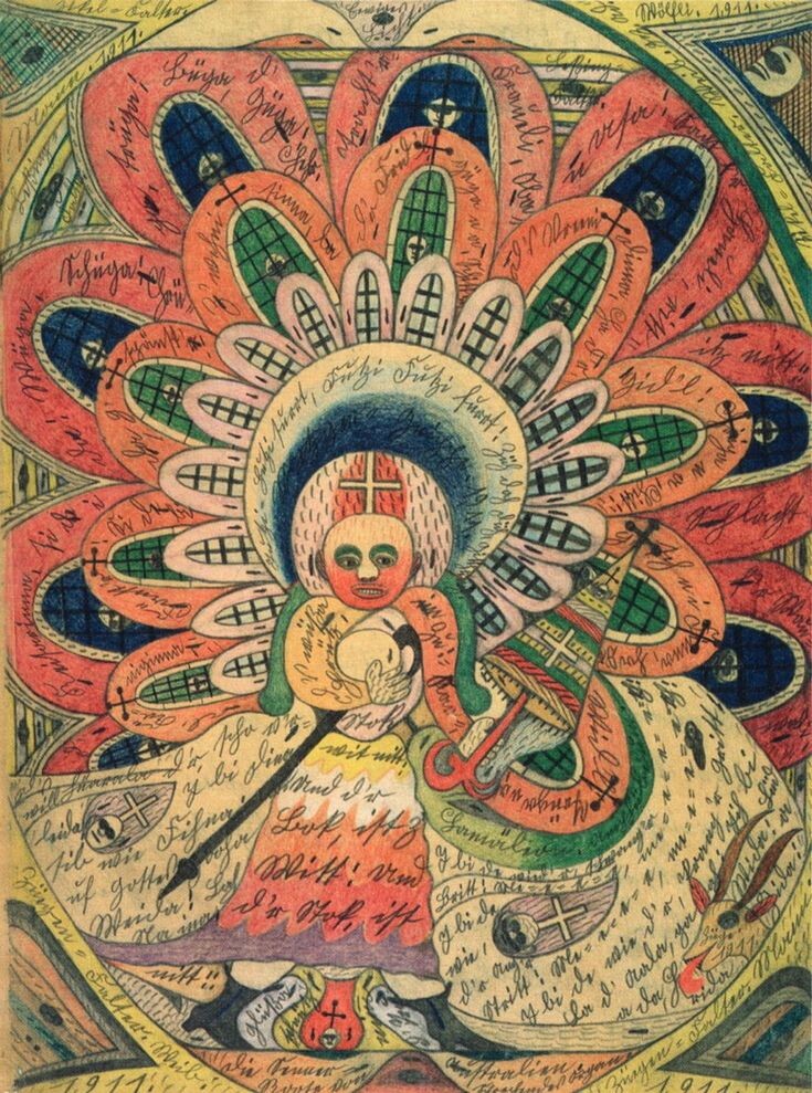 Адольф Вёльфли. Роза австралийских пастухов. 1911