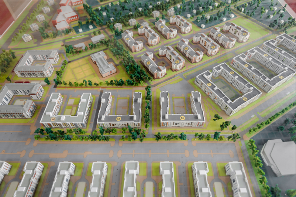 Макет «Мичуринского», который стоит в офисе продаж