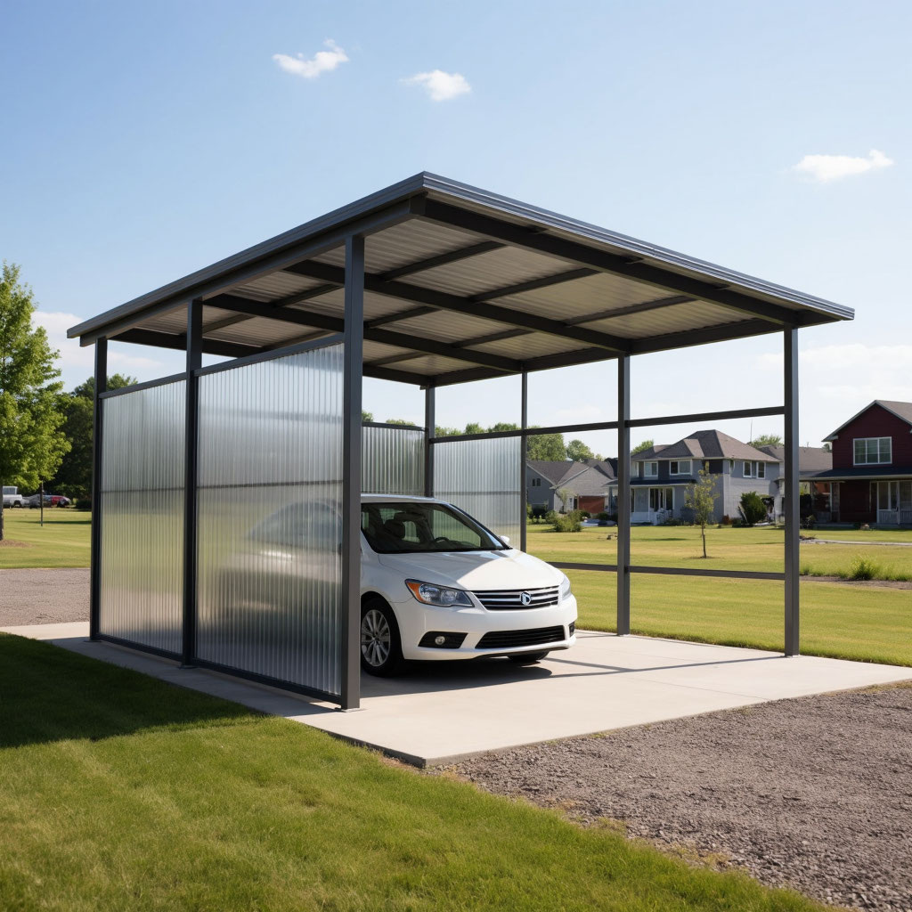 #навес автомобильный на участке