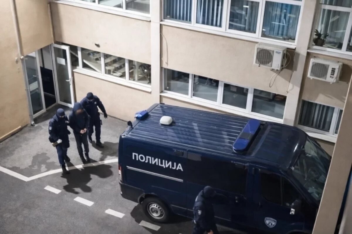    МВД Сербии показало кадры задержания подозреваемых в покушении на Вучича