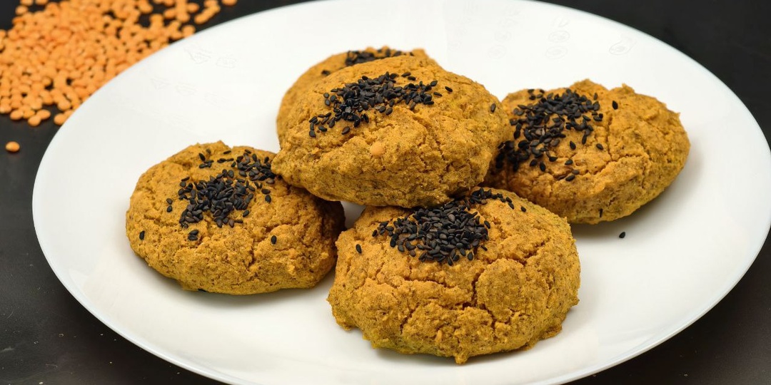 Постные чечевичные булочки без глютена, сахара и дрожжей!