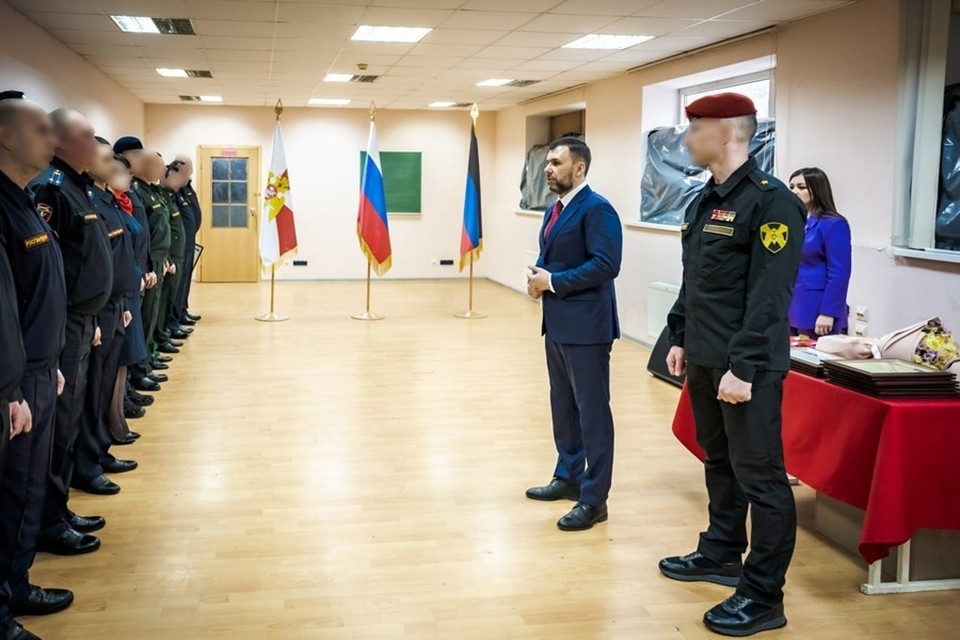    В ДНР состоялось награждение росгвардейцев при участии Главы Республики. Фото: Росгвардия