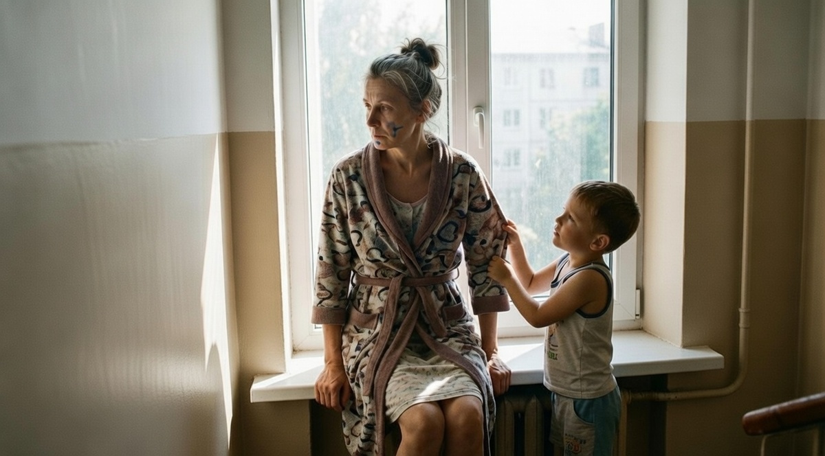 И когда уже подходила к своей двери, то в пролете между этажами я увидела её. Зинаида Петровна сидела на подоконнике и смотрела в одну точку. 