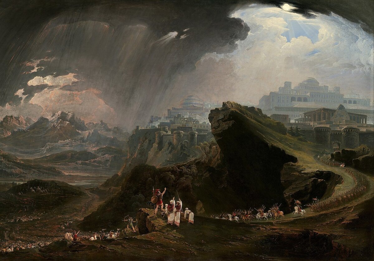 Джон Мартин "Исус Навин повелел Солнцу остановиться на Гаваоне", 1816 г.