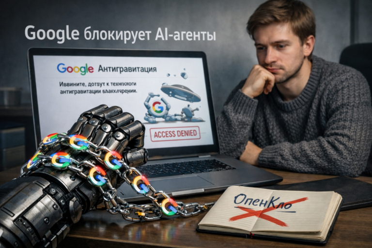    Google блокирует OpenClaw и свободные AI-агенты. Конец эпохи автономных искусственных интеллектов. Новые ограничения на использование AI-инструментов и их распространение.