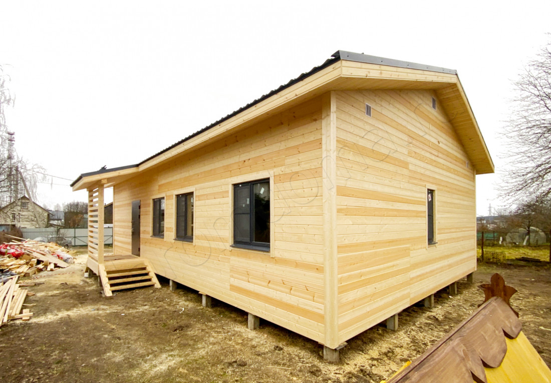 Каркасный дом в деревне Юшково