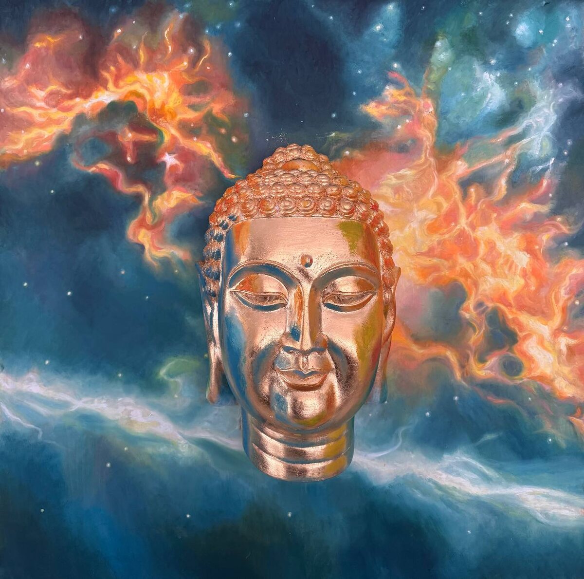 Валерий Баранов "Dynamic time". Масло, 90 x 90 см.