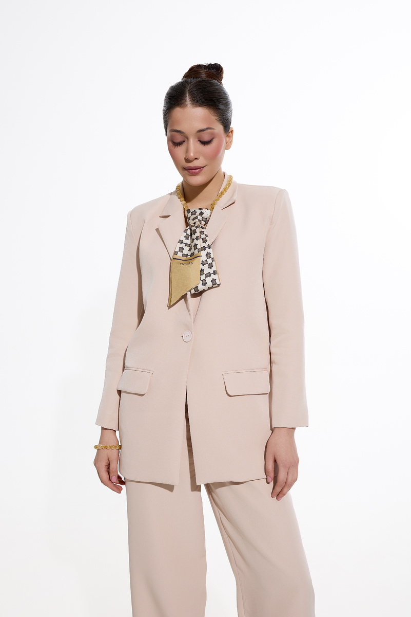 Бренд TRIORA, коллекция Африка: колье-трансформер из цитрина, дизайнерская брошь и шелковый шарфик Твилли