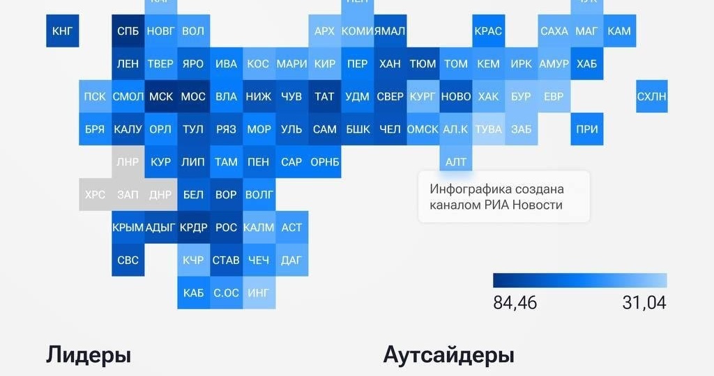 Ямал сохранил позиции в топ-30 рейтинга качества жизни в России