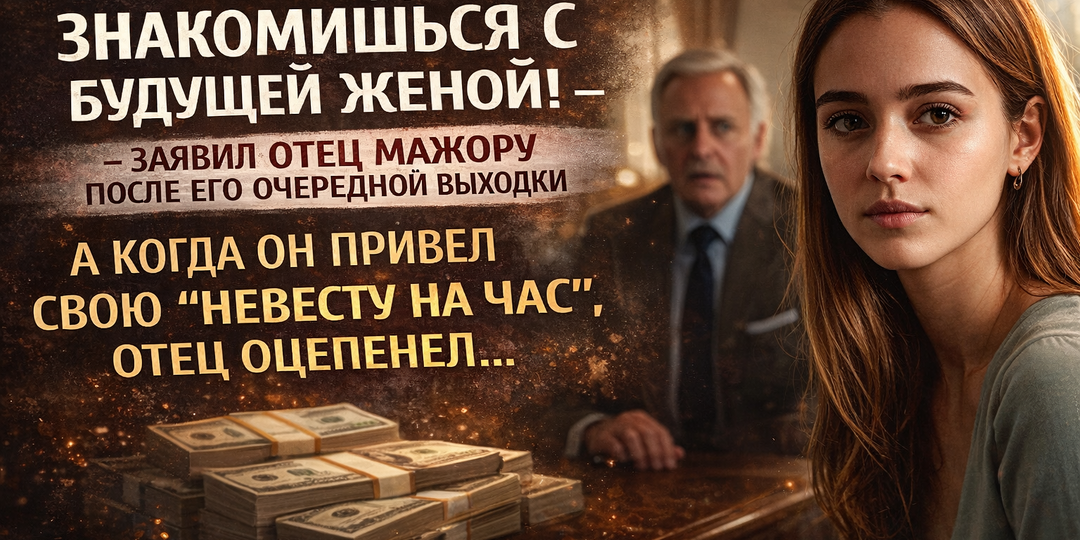 Через неделю знакомишься с будущей женой! - заявил отец мажору после его очередной выходки…