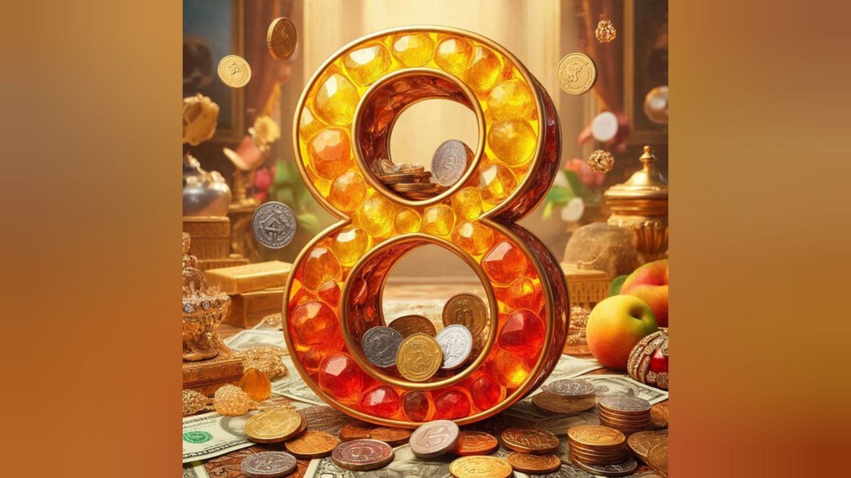8- число богатства и изобилия.