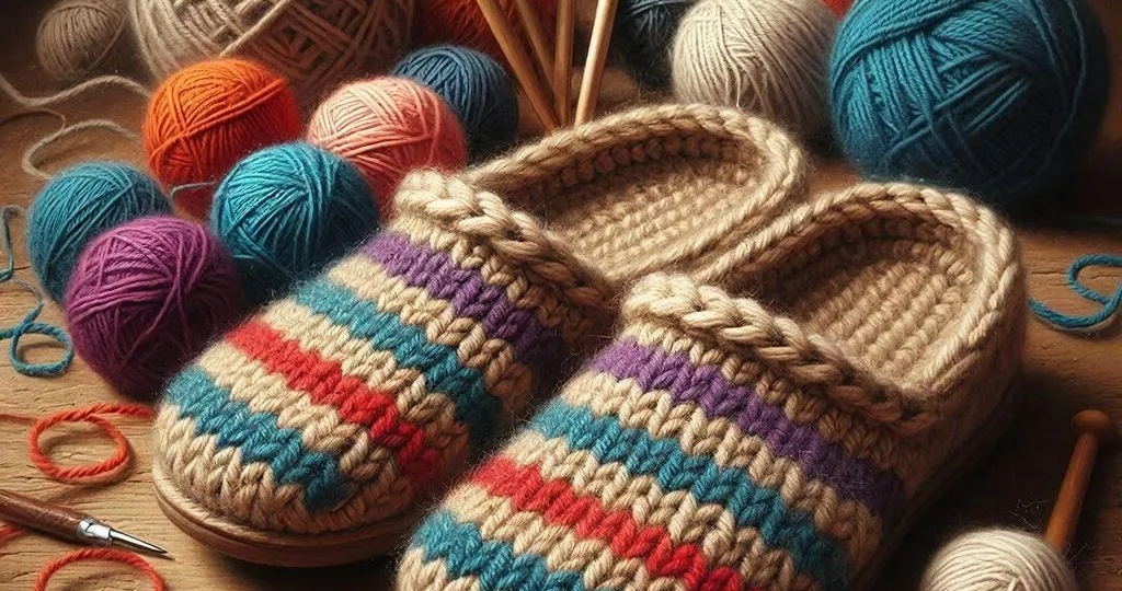 "Вязаные тапочки ручной работы: тепло и уют ваших ног"