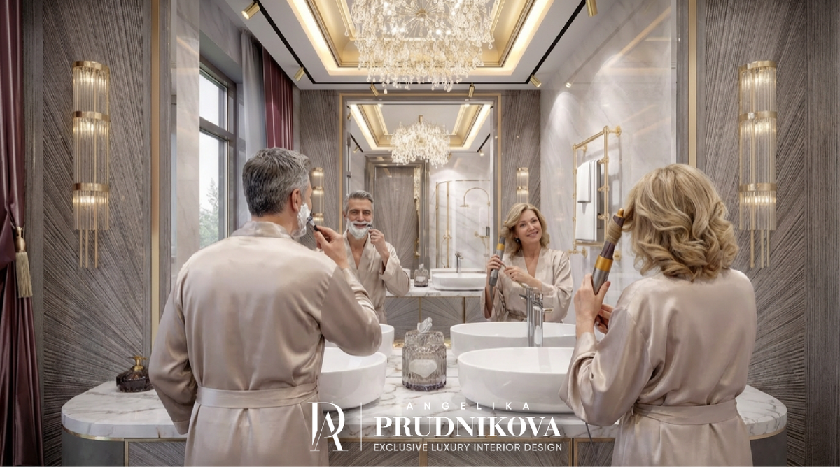 Дизайн-проект ванной комнаты от Студии Анжелики Прудниковой