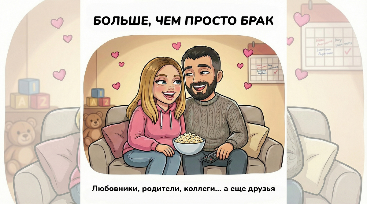 Если убрать из нашего союза дружбу, все остальное (партнерство, родительство, быт) теряет смысл и превращается в тяжелую повинность