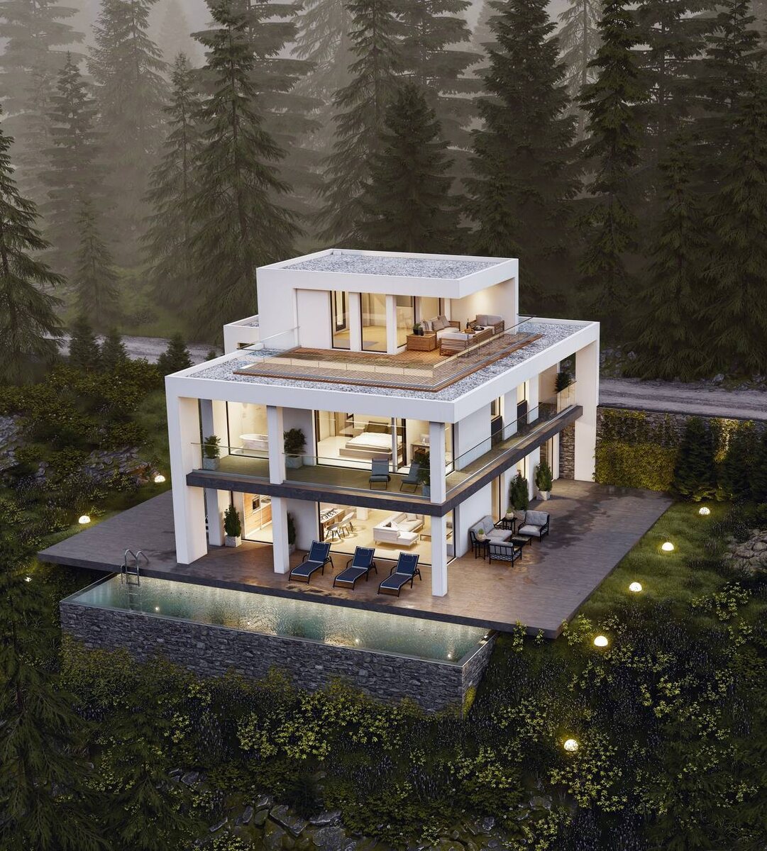 Индивидуальный проект виллы в Крыму, реализованный нашей студией