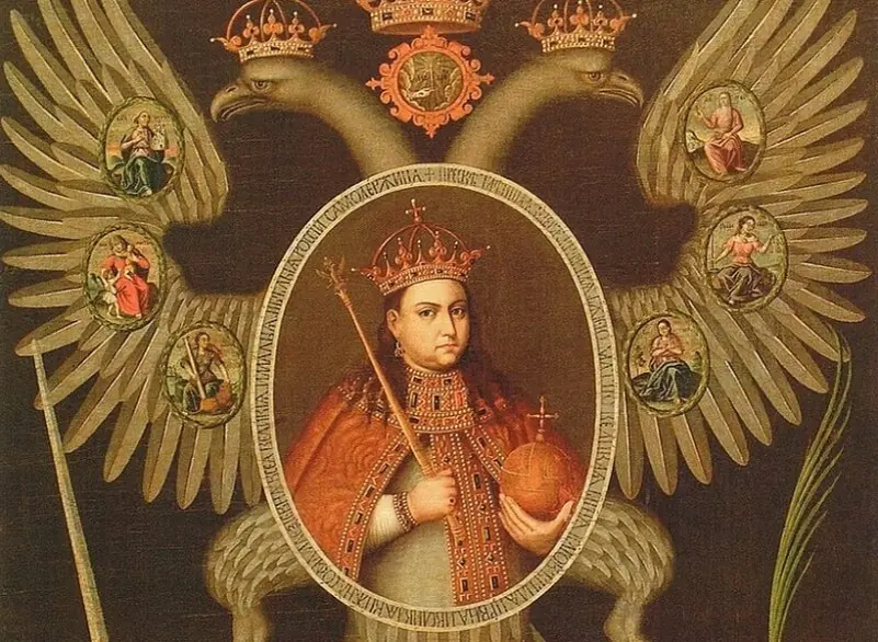 Портрет царевны Софьи «в орлах» периода 1682-1689 гг.