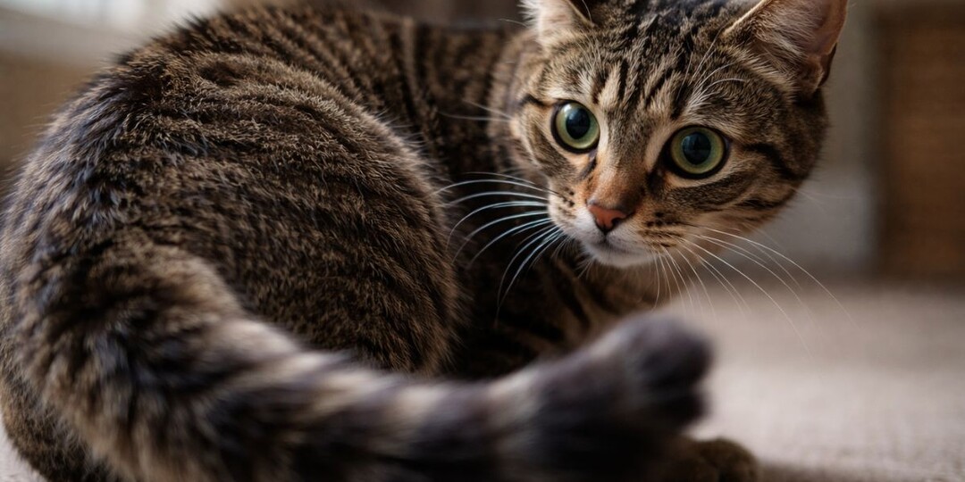 Кота будто «бьёт током» — и он бросается на хвост. Разбираю синдром гиперестезии