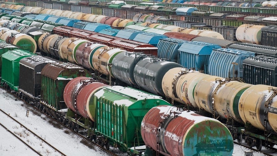    Грузовые составы на станции. Автор фото: Ермохин Сергей/"ДП"