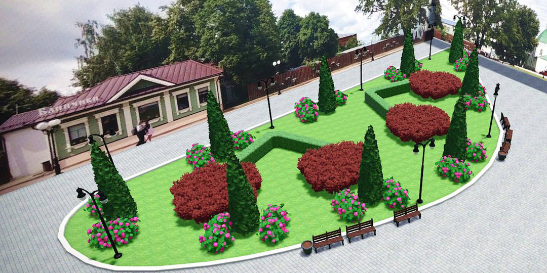 Спасский холм города Владимира засадят кустарниками