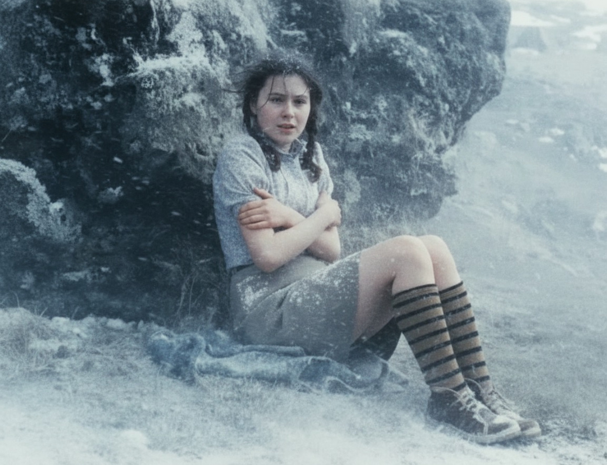 Переработанный кадр из фильма «Штормовое предупреждение» 1981 года.