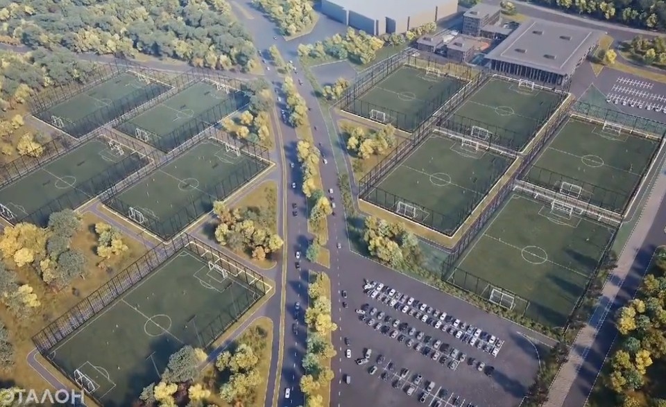    Изначально спортивных площадок не было в проекте. Фото: канал МАХ Вячеслава Федорищева