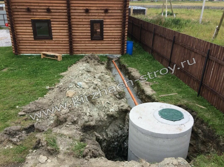 Септик из бетонных колец в Киржаче