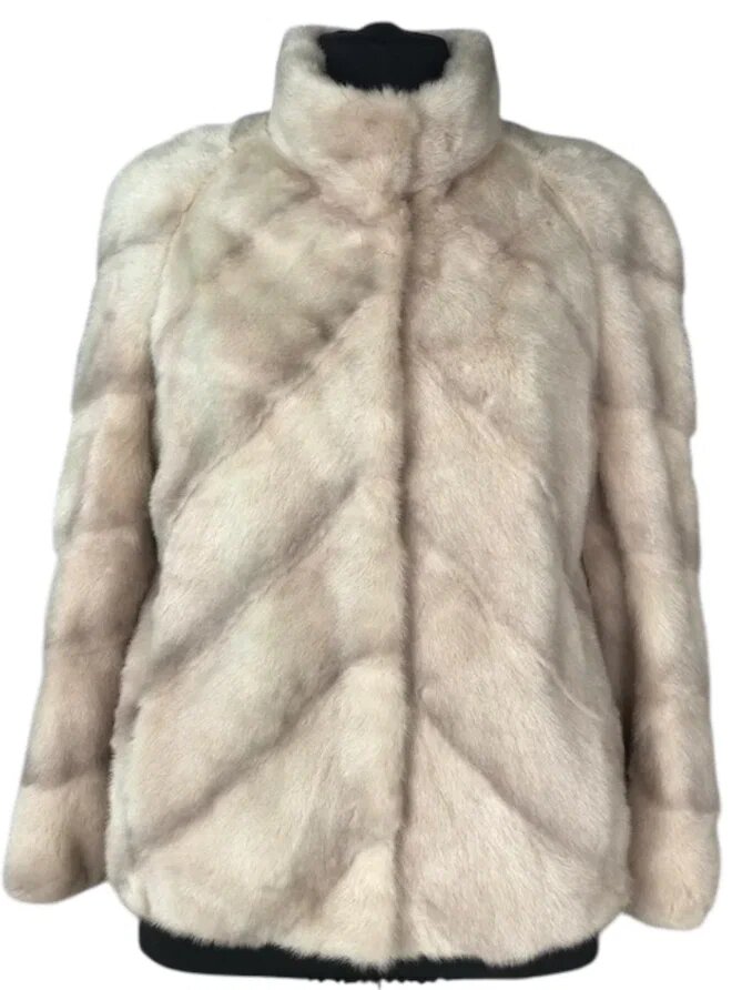 Реставрация выгоревшей куртки из меха норки. Ателье Ирины Берзиной.