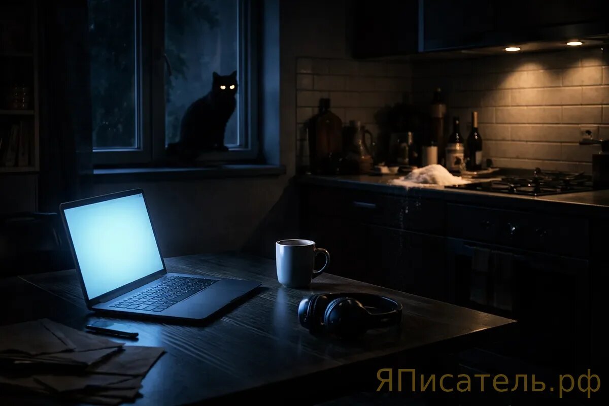 Голос в наушниках