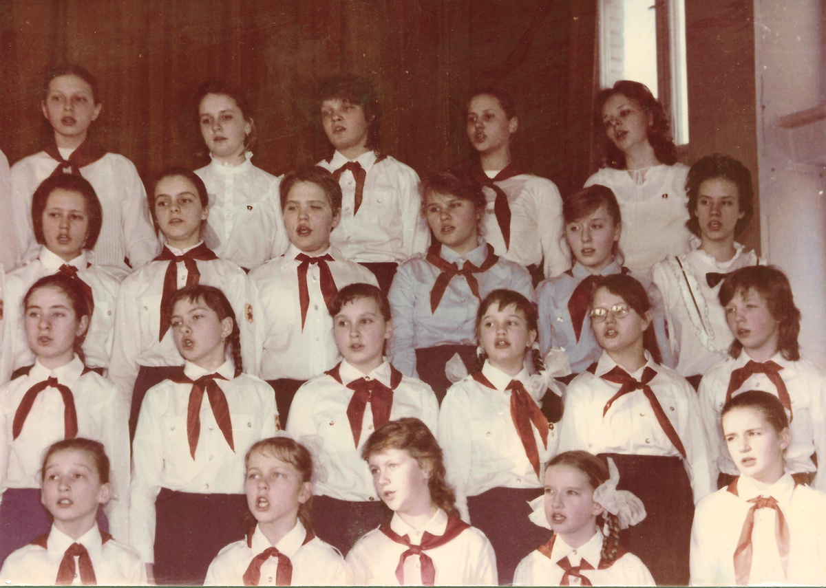 Хоровой концерт,  ДШИ №1, 1988 год.