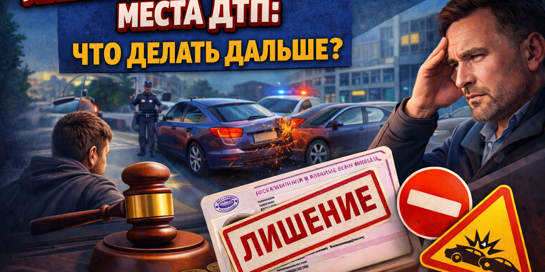 🚗 Лишили прав за оставление места ДТП: что делать дальше