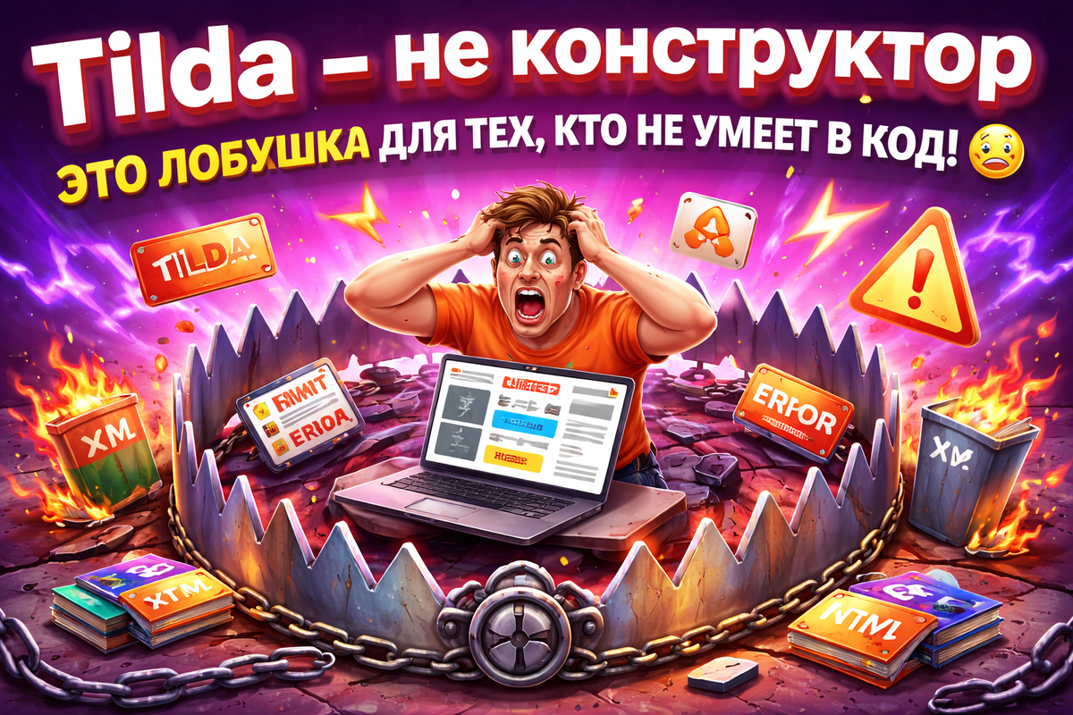 Tilda - не конструктор. Это ловушка для тех, кто не умеет в код