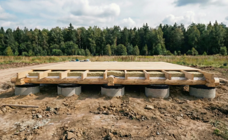 Фундамент из асбестоцементных труб в Киржаче