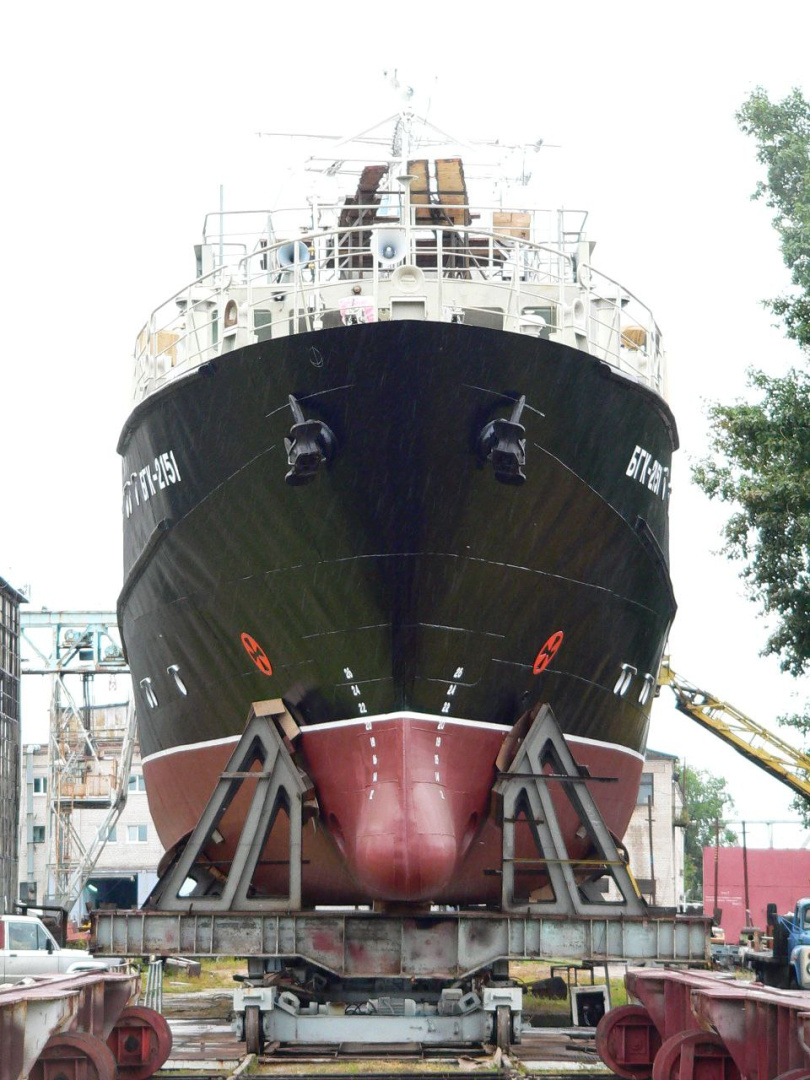 Судно на стапеле/ Фото: Виктор Морозов  📷
