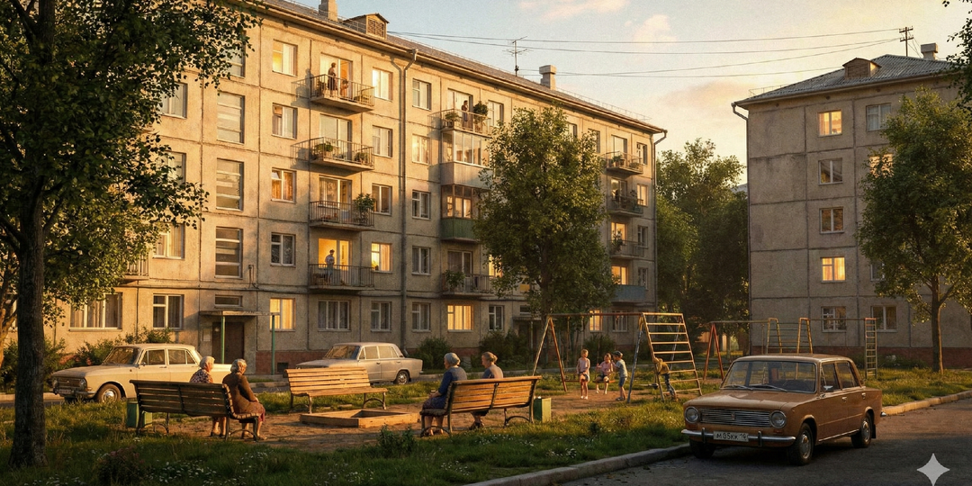 Жили впятером в хрущевке и считали это нормой. Я попытался понять — как?