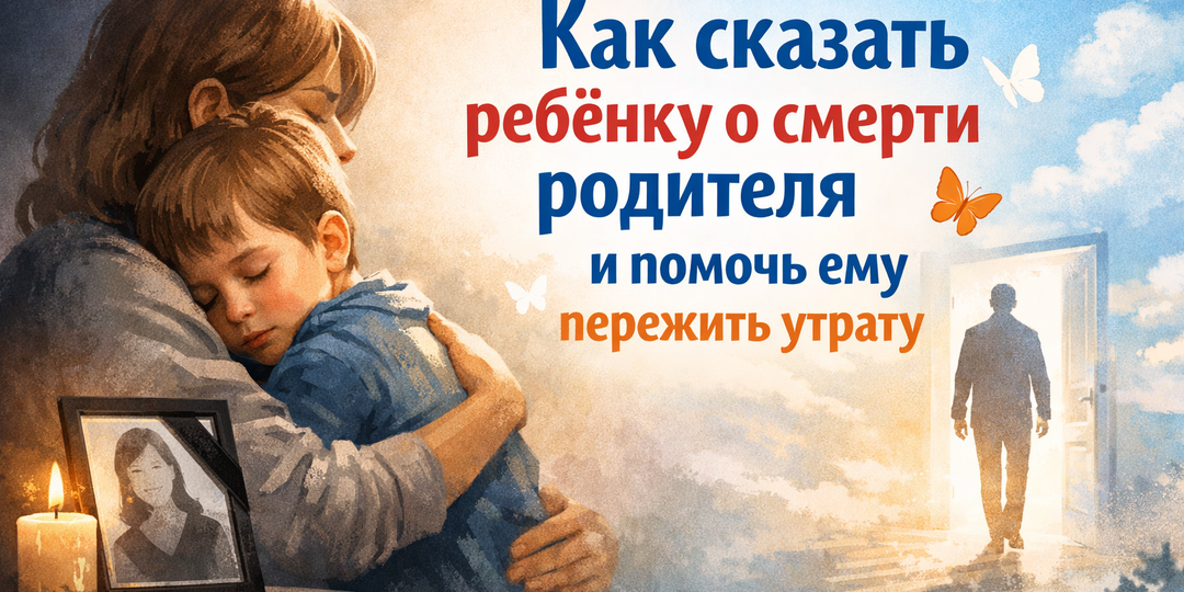 Как сказать ребёнку о смерти родителя и помочь ему пережить утрату