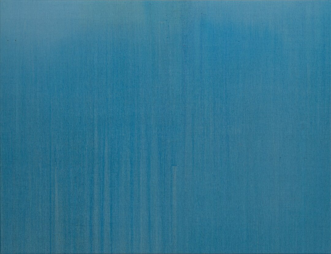    Иван Новиков. Синий 13.0 (Этюд). 2025 Фото: Изображение предоставлено Собака.ru пресс-службой галереи Anna Nova