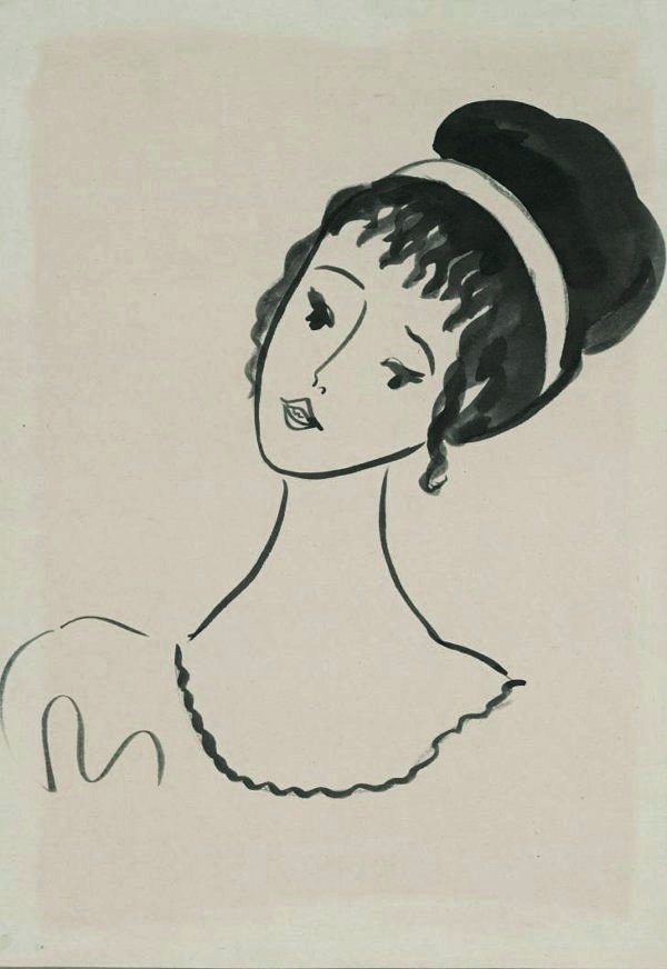 Надя Рушева "Наташа Ростова". 1960-е гг. Государственный музей-заповедник Л.Н. Толстого