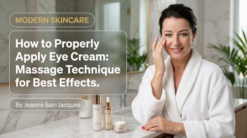    Техника нанесения важна! Безымянный палец, похлопывания и массаж по орбитальной косточке усиливают действие крема для век boringband38