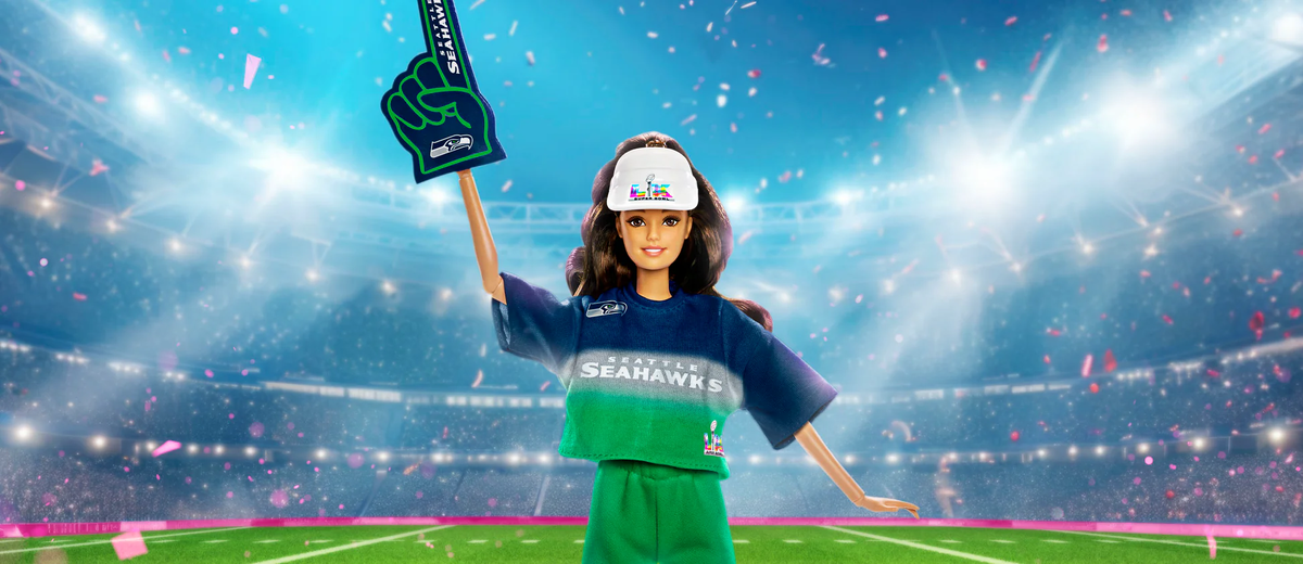 2026 Barbie Super Bowl LX Seattle Seahawks Doll, Mattel