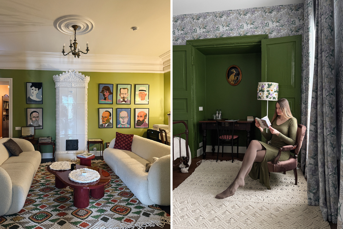 Общая гостиная отеля и номер «Дивный сад»