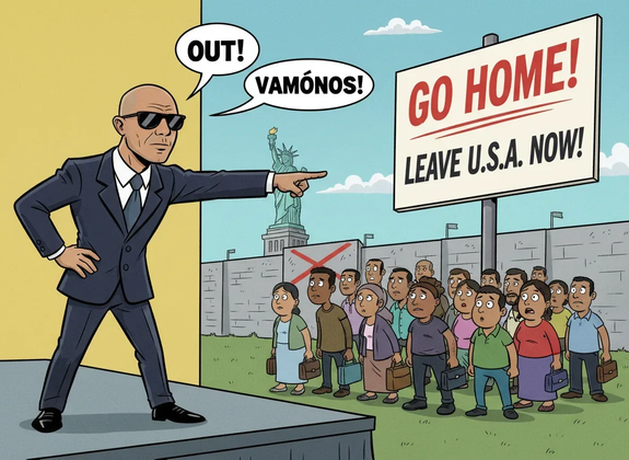    Американский рэпер и певец Питбуль призвал недовольных мигрантов «возвращаться на родину»