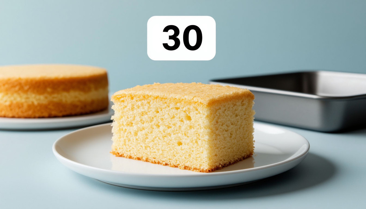 7 шагов шикарного бисквита за 30 минут