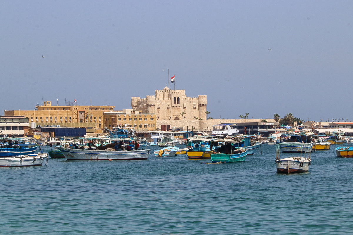 Александрия.  Вид на крепость Кайт-Бей 