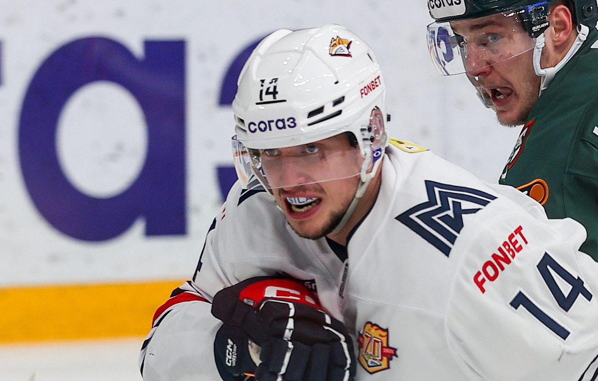    Нападающий "Металлурга" Дмитрий Силантьев  Егор Алеев/ТАСС